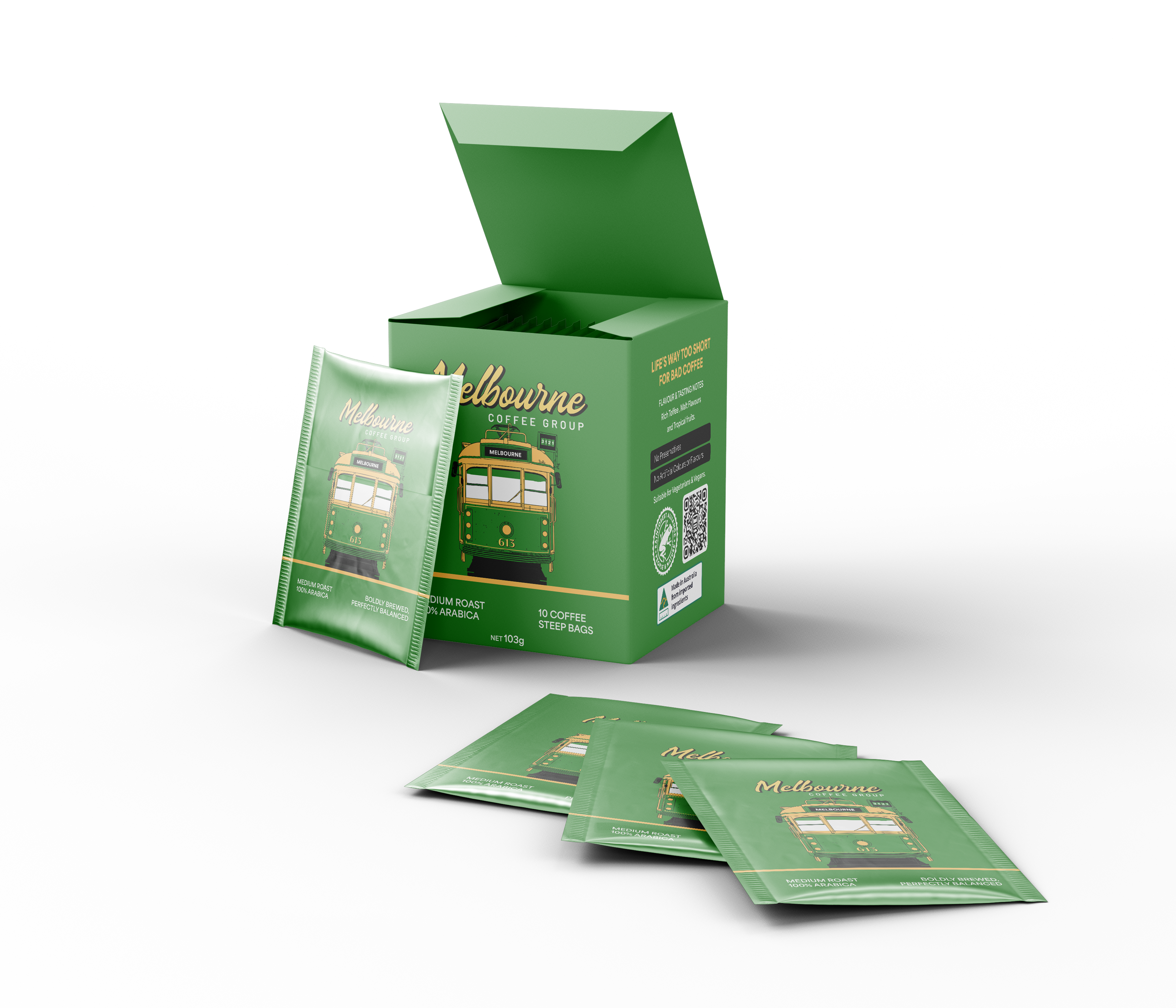 Melbourne Coffee Group – Steep Bags Coffee (Single Serve)